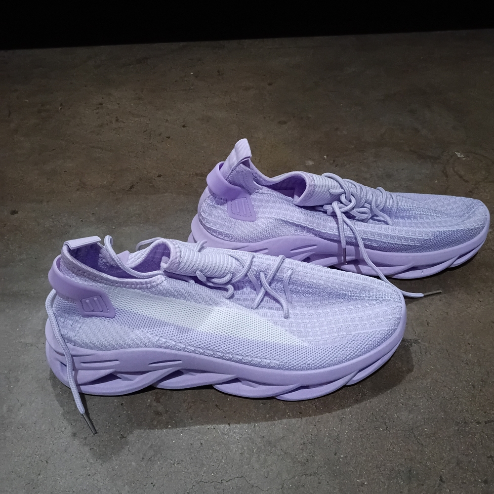Women's Lightweight Knit Running Sneakers - Lavender
